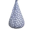 Ökodeko cseppülő- puha babzsákfotel gyerekeknek, szürke pöttyös 