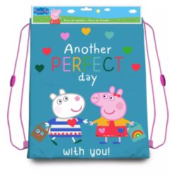 Vazhatlan tornazsák Peppa malac Egy tükéletes nap veled felirattal Vazhatlan tornazsák Peppa malac Egy tükéletes nap veled felirattal