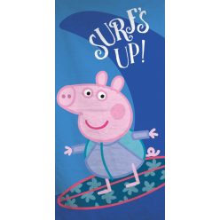 Fürdőlepedő, strand törölköző szörfös Peppa malac  70 x 140 cm   Fürdőlepedő, strand törölköző szörfös Peppa malac  70 x 140 cm