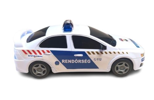 Rendőr játékautó, lendkerekes Magyar Rendőrség felirattal, 23x11 cm  
