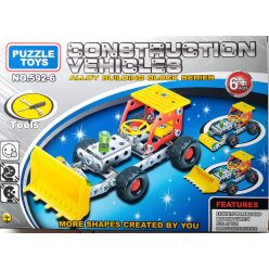 Fémépítő készlet, tolólapos traktor