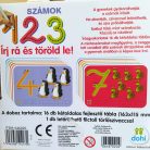 Vonalvezetést oktató, törölhető tábla  számok