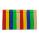 Fa építőkocka, 30 db-os 34x18 cm, ÖKODEKO
