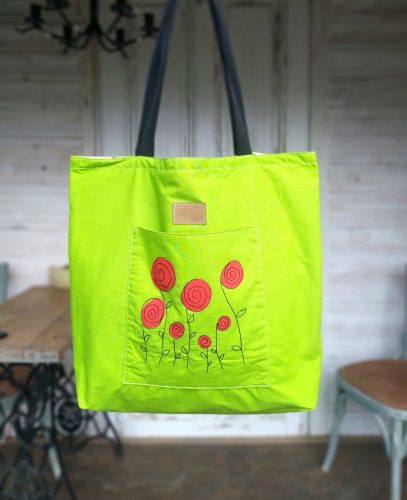 Blooming Garden – virágos vászontáska ÖKODEKO