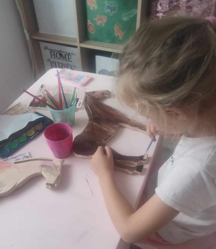 ÖKODEKO Musztáng DIY lovasfigura 