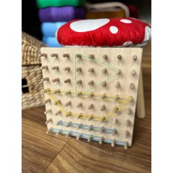 ÖKODEKO fa geoboard alkotótábla gumikkal ÖKODEKO fa geoboard alkotótábla gumikkal