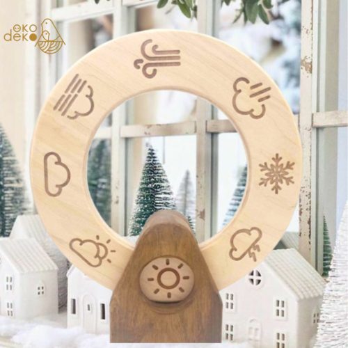 ÖKODEKO Montessori időjárás jelző kerék