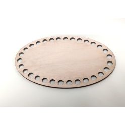 Horgolható fa táskaalap ovális 20 x 13 cm Horgolható fa táskaalap ovális 20 x 13 cm