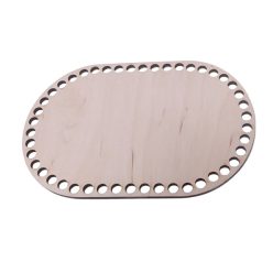 Horgolható fa táskaalap ovális 18 x 12 cm Horgolható fa táskaalap ovális 18 x 12 cm