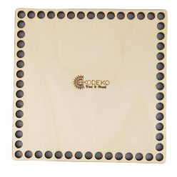 Horgolható fa táskaalap négyzet 15 x 15 cm Horgolható fa táskaalap négyzet 15 x 15 cm